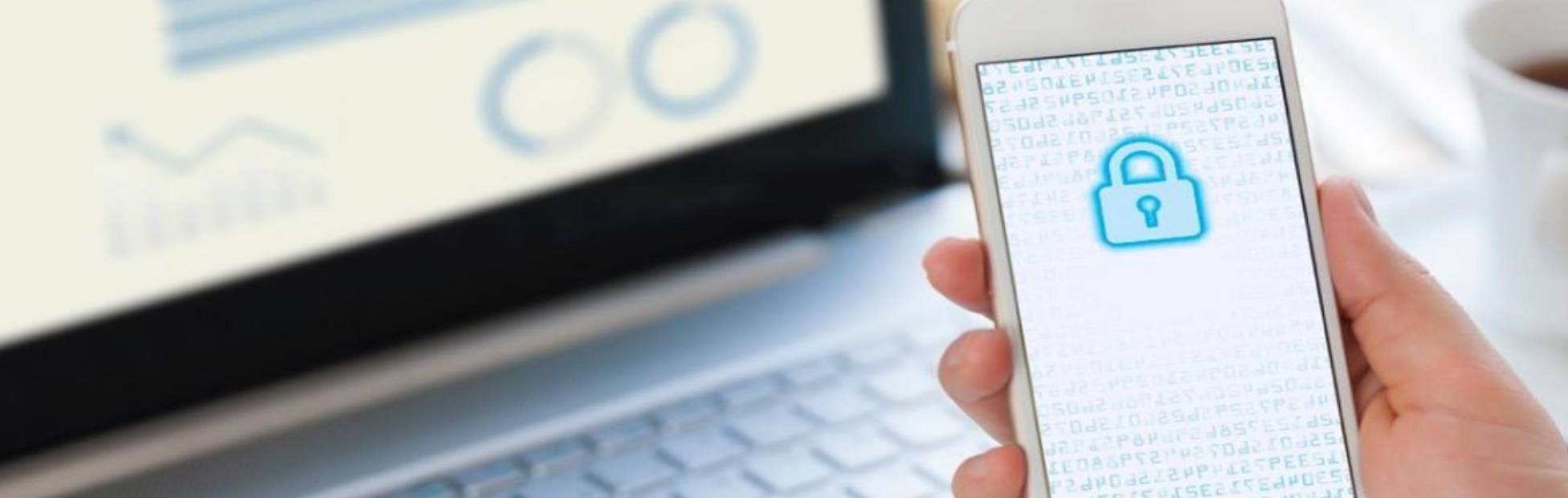 graphique de cybersécurité sur un écran d'ordinateur