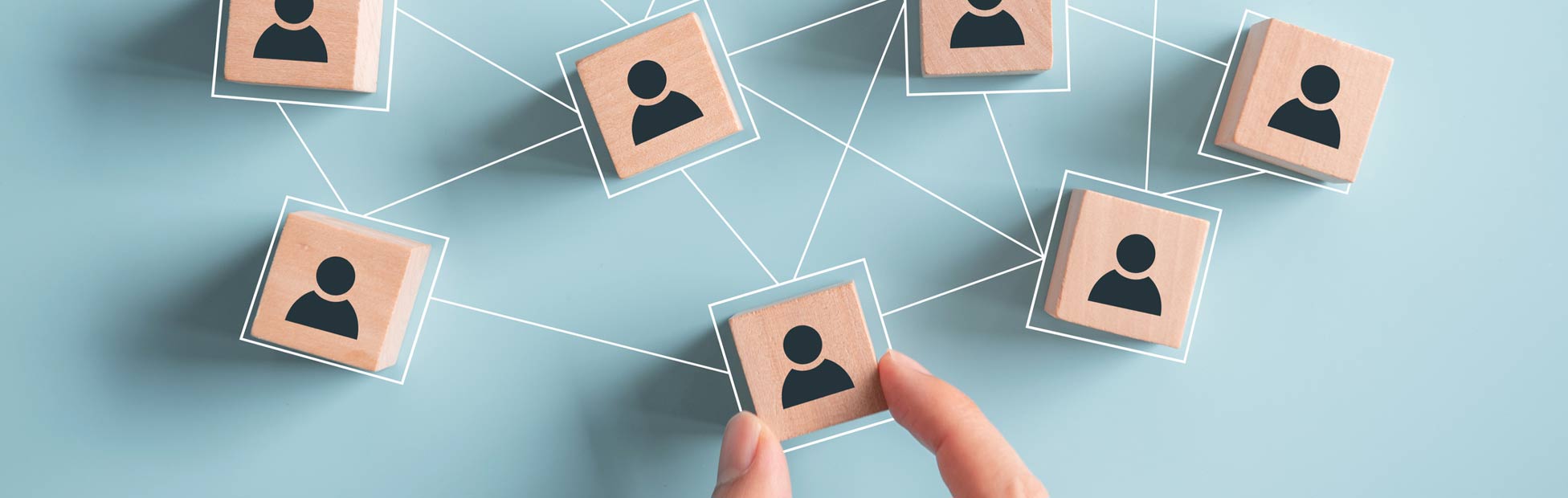 Graphique illustré montrant les connexions